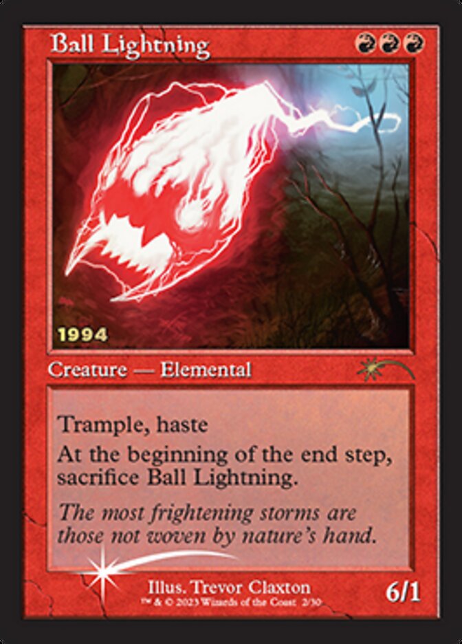 Ball Lightning [30th Anniversary Promos] MTG Single Magic: The Gathering    | Red Claw Gaming