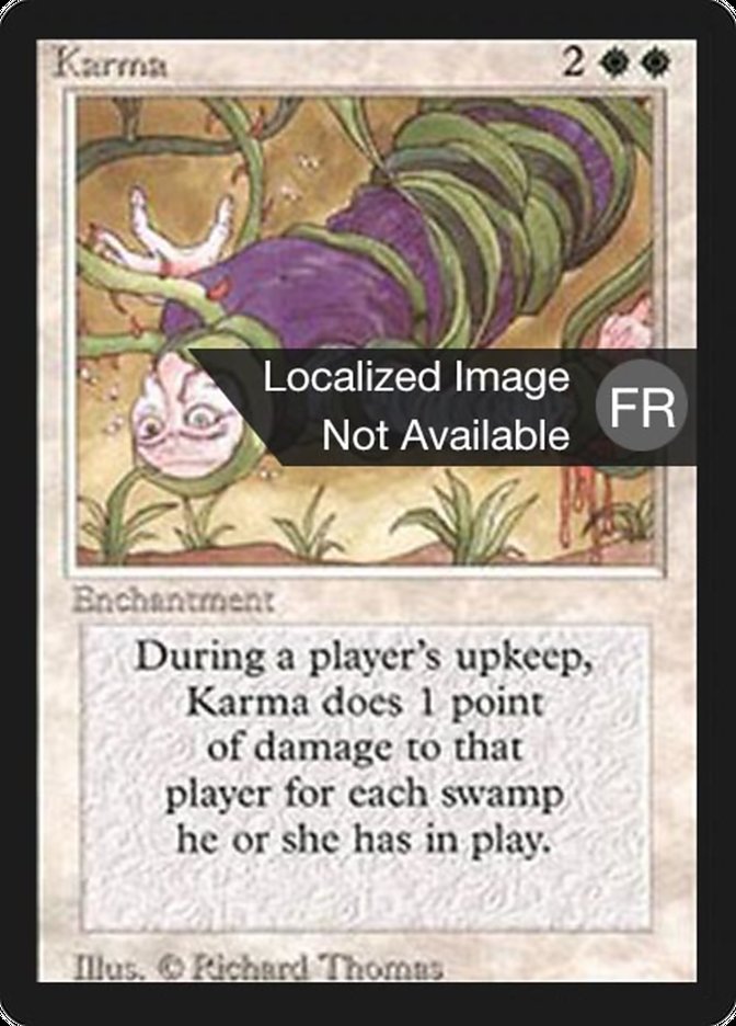 Karma [Foreign Black Border] MTG Single Magic: The Gathering    | Red Claw Gaming