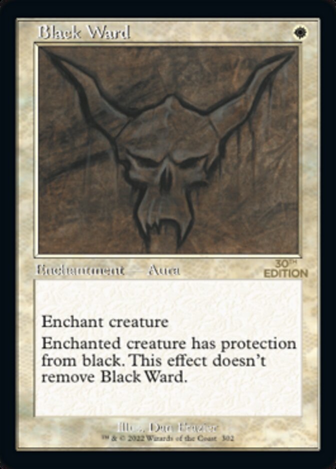 Black Ward (Retro) [30th Anniversary Edition] MTG Single Magic: The Gathering    | Red Claw Gaming