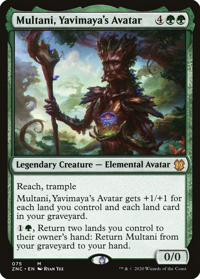 Multani, Yavimaya's Avatar [Zendikar Rising Commander] MTG Single Magic: The Gathering    | Red Claw Gaming