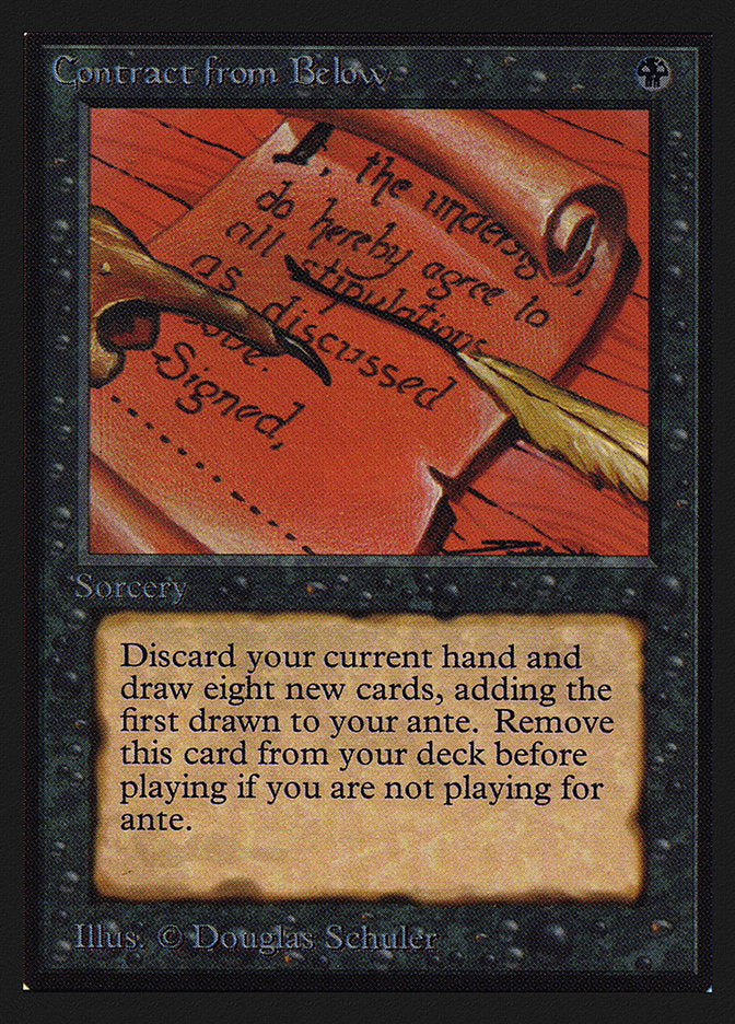 Contract from Below [International Collectors' Edition] MTG Single Magic: The Gathering    | Red Claw Gaming