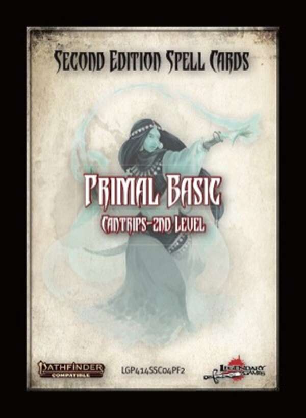 Spell Cards Primal Basic Pathfinder Legendary Games    | Red Claw Gaming