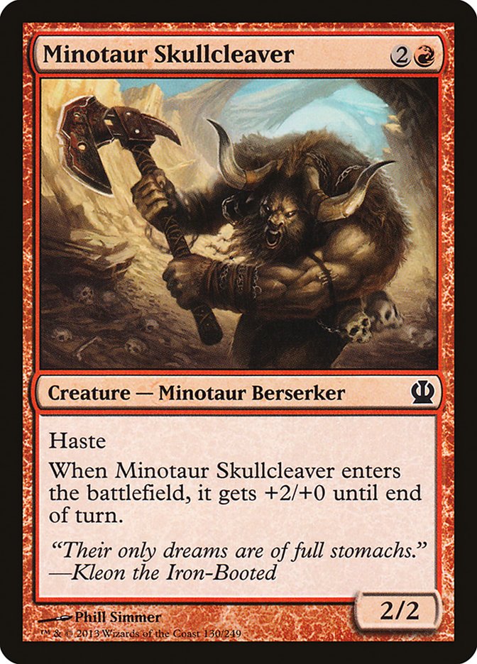 Minotaur Skullcleaver [Theros] MTG Single Magic: The Gathering    | Red Claw Gaming