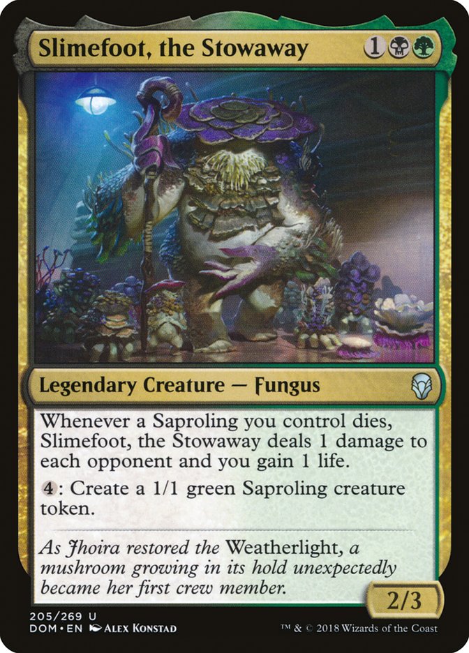 Slimefoot, the Stowaway [Dominaria] MTG Single Magic: The Gathering    | Red Claw Gaming