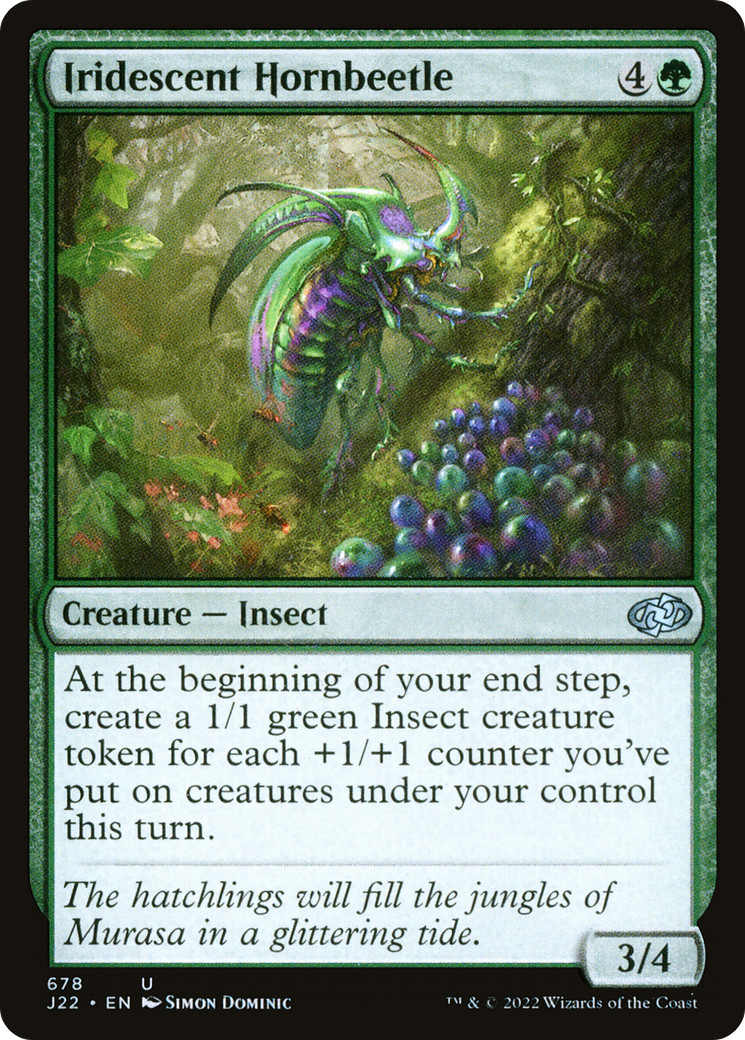 Iridescent Hornbeetle [Jumpstart 2022] MTG Single Magic: The Gathering    | Red Claw Gaming