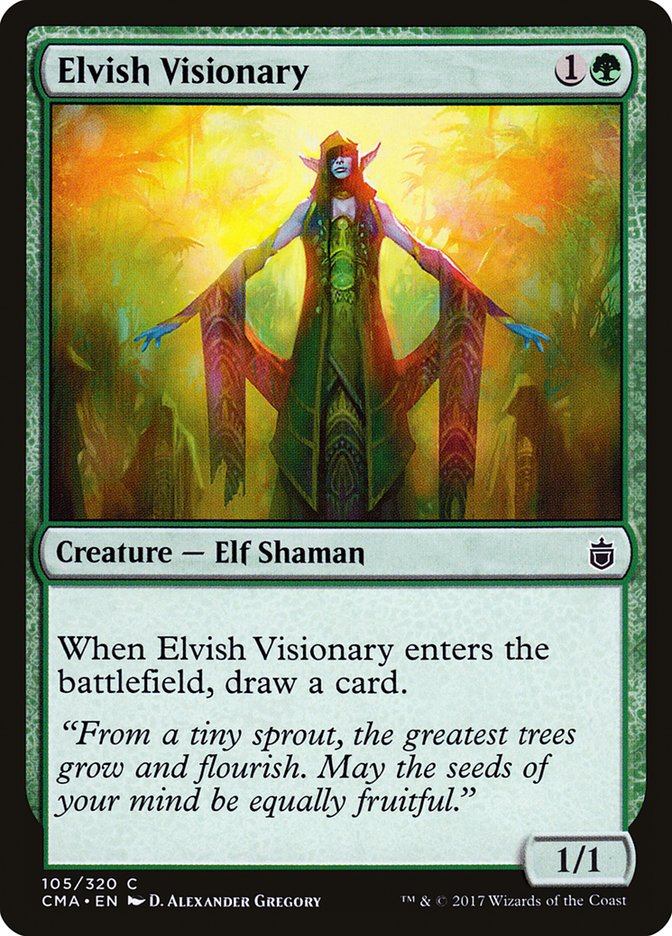 Elvish Visionary [Commander Anthology] MTG Single Magic: The Gathering    | Red Claw Gaming