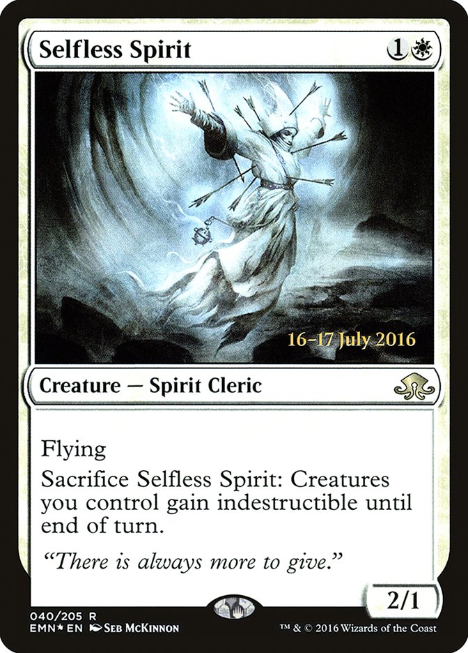 Selfless Spirit [Eldritch Moon Prerelease Promos] MTG Single Magic: The Gathering    | Red Claw Gaming