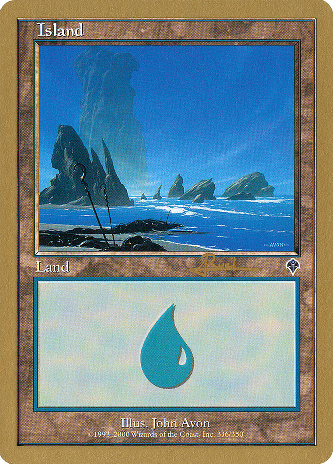 Island (ar336) (Antoine Ruel) [World Championship Decks 2001] MTG Single Magic: The Gathering    | Red Claw Gaming