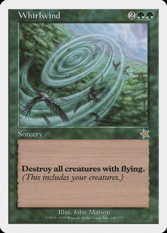 Whirlwind [Starter 1999] MTG Single Magic: The Gathering    | Red Claw Gaming