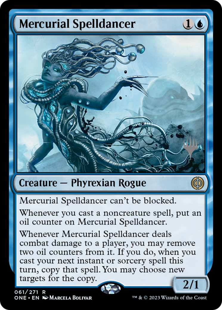 Mercurial Spelldancer (Promo Pack) [Phyrexia: All Will Be One Promos] MTG Single Magic: The Gathering    | Red Claw Gaming