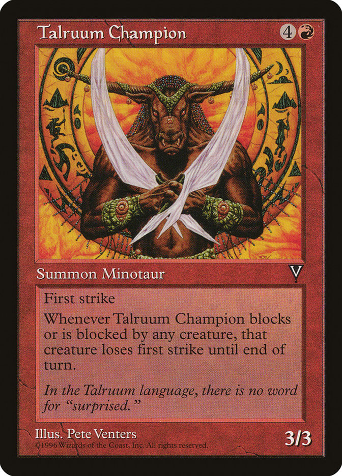 Talruum Champion [Visions] MTG Single Magic: The Gathering    | Red Claw Gaming