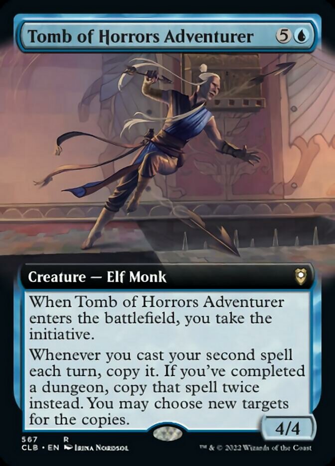 Tomb of Horrors Adventurer (Extended Art) [Commander Legends: Battle for Baldur's Gate] MTG Single Magic: The Gathering    | Red Claw Gaming