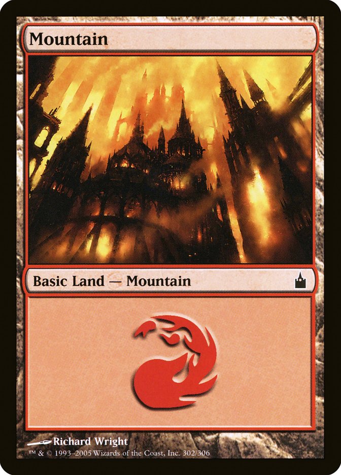 Mountain (302) [Ravnica: City of Guilds] MTG Single Magic: The Gathering    | Red Claw Gaming