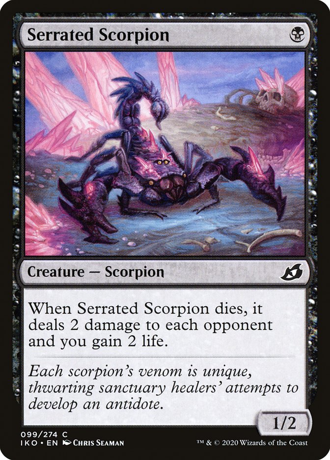 Serrated Scorpion [Ikoria: Lair of Behemoths] MTG Single Magic: The Gathering    | Red Claw Gaming