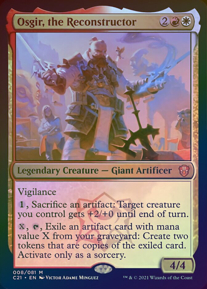 Osgir, the Reconstructor (Display Commander) [Commander 2021] MTG Single Magic: The Gathering    | Red Claw Gaming