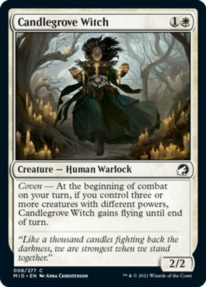 Candlegrove Witch [Innistrad: Midnight Hunt] MTG Single Magic: The Gathering    | Red Claw Gaming