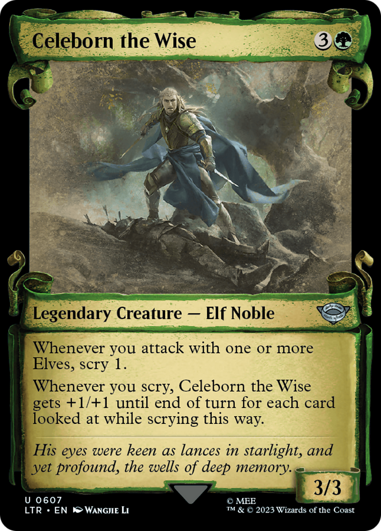 Celeborn the Wise [The Lord of the Rings: Tales of Middle-Earth Showcase Scrolls] MTG Single Magic: The Gathering    | Red Claw Gaming