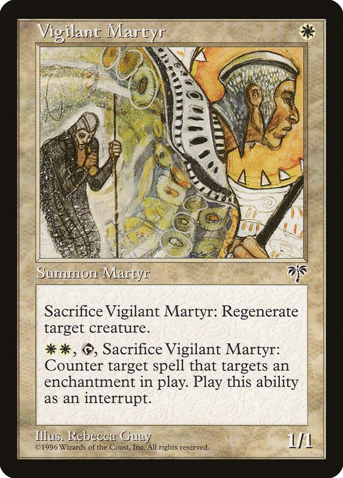 Vigilant Martyr [Mirage] MTG Single Magic: The Gathering    | Red Claw Gaming