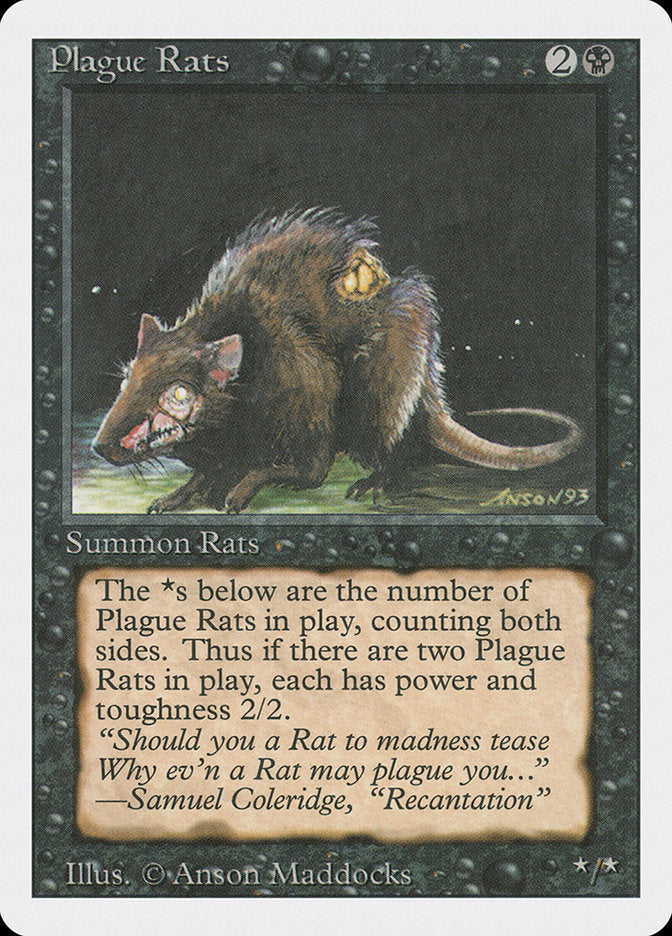 Plague Rats [Revised Edition] MTG Single Magic: The Gathering    | Red Claw Gaming