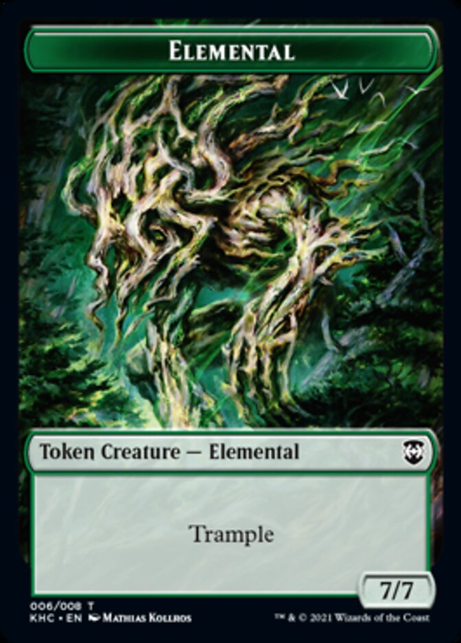 Elemental Token [Kaldheim Commander Tokens] MTG Single Magic: The Gathering    | Red Claw Gaming