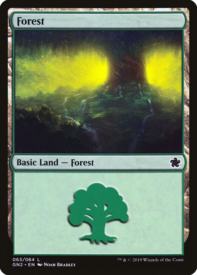 Forest (63) [Game Night 2019] MTG Single Magic: The Gathering    | Red Claw Gaming