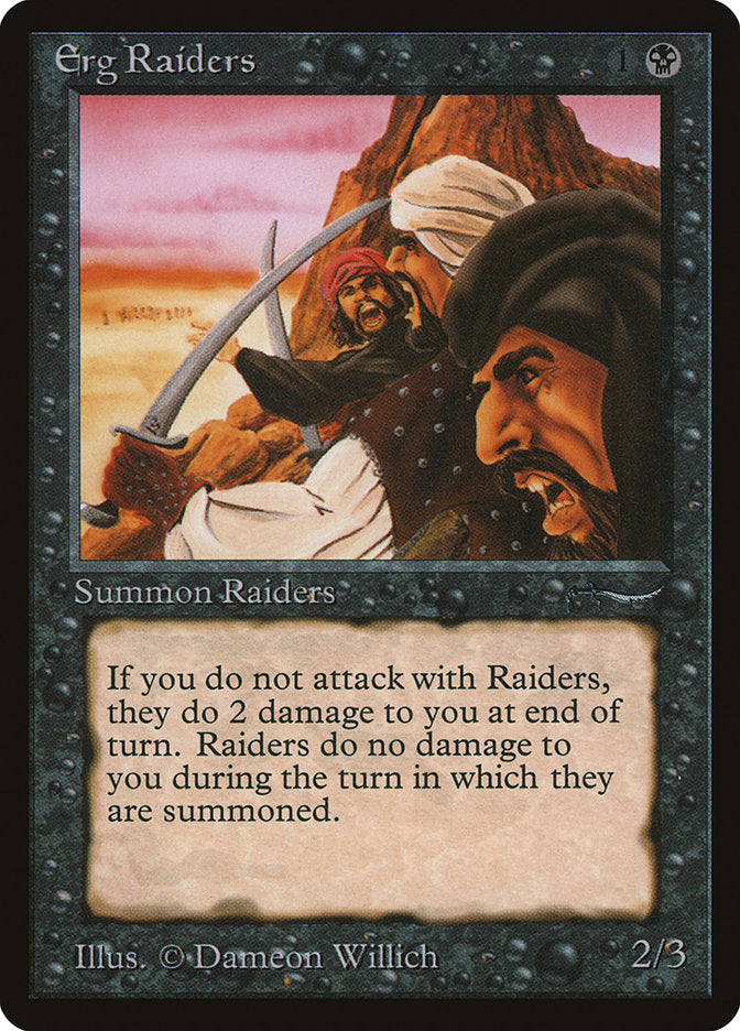 Erg Raiders (Dark Mana Cost) [Arabian Nights] MTG Single Magic: The Gathering    | Red Claw Gaming