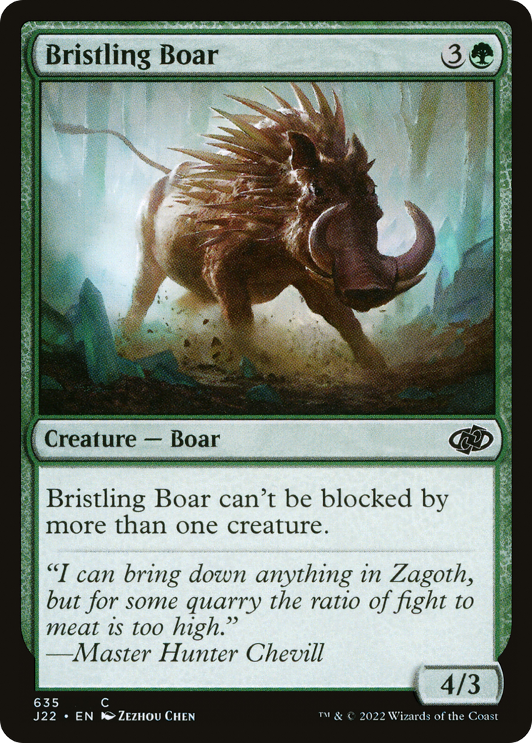 Bristling Boar [Jumpstart 2022] MTG Single Magic: The Gathering    | Red Claw Gaming