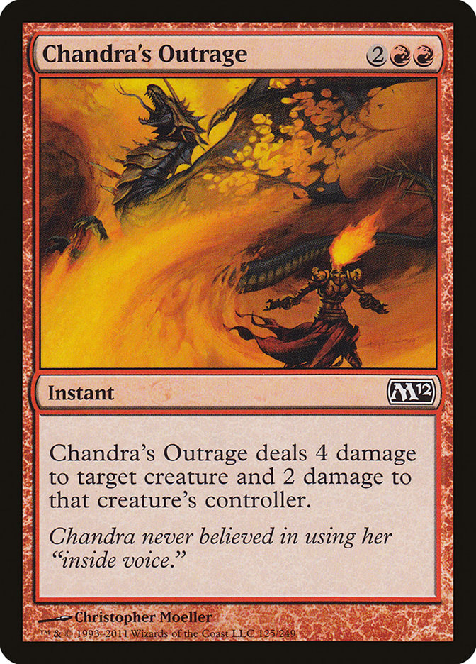 Chandra's Outrage [Magic 2012] MTG Single Magic: The Gathering    | Red Claw Gaming