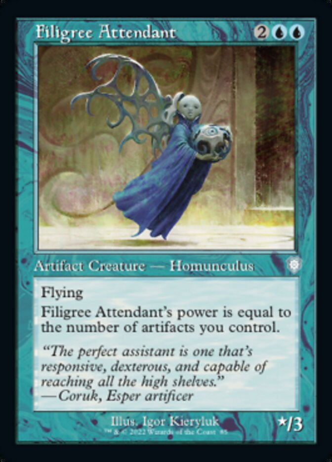 Filigree Attendant (Retro) [The Brothers' War Commander] MTG Single Magic: The Gathering    | Red Claw Gaming