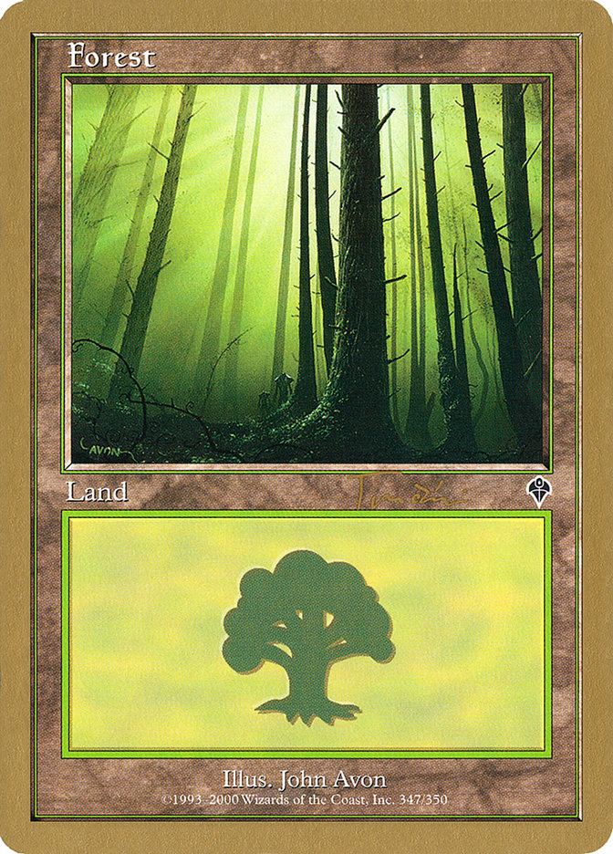 Forest (jt347) (Jan Tomcani) [World Championship Decks 2001] MTG Single Magic: The Gathering    | Red Claw Gaming