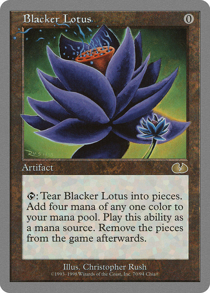 Blacker Lotus [Unglued] MTG Single Magic: The Gathering    | Red Claw Gaming