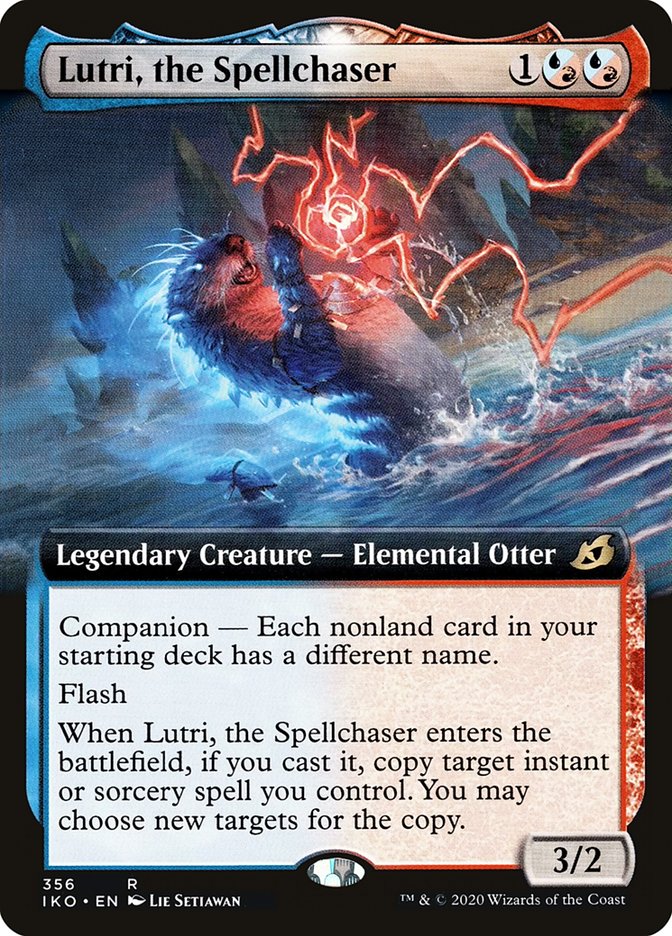 Lutri, the Spellchaser (Extended Art) [Ikoria: Lair of Behemoths] MTG Single Magic: The Gathering    | Red Claw Gaming