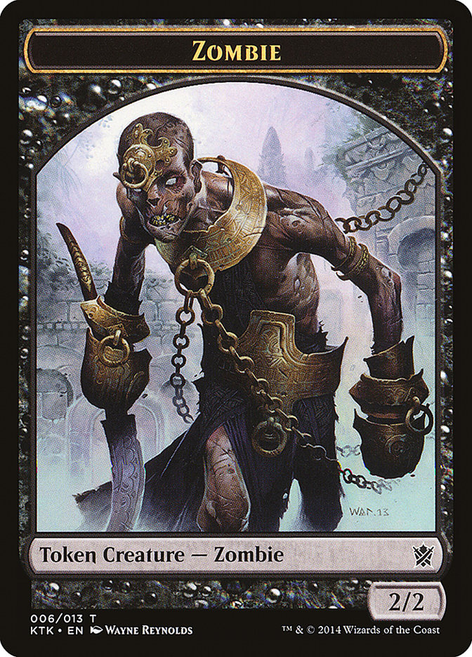 Zombie Token [Khans of Tarkir Tokens] MTG Single Magic: The Gathering    | Red Claw Gaming