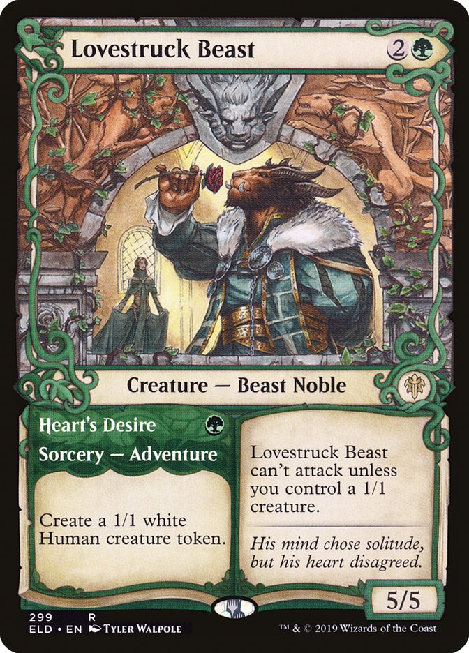 Lovestruck Beast // Heart's Desire (Showcase) [Throne of Eldraine] MTG Single Magic: The Gathering    | Red Claw Gaming