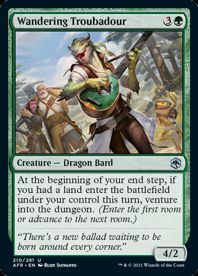 Wandering Troubadour [Dungeons & Dragons: Adventures in the Forgotten Realms] MTG Single Magic: The Gathering    | Red Claw Gaming