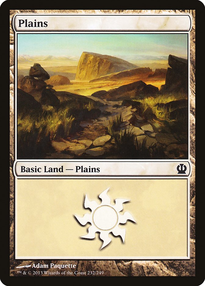 Plains (232) [Theros] MTG Single Magic: The Gathering    | Red Claw Gaming