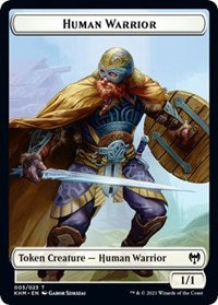 Human Warrior // Bear Double-Sided Token [Kaldheim Tokens] MTG Single Magic: The Gathering    | Red Claw Gaming