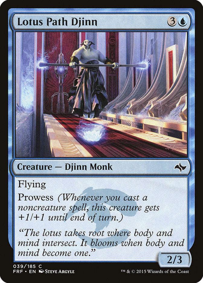 Lotus Path Djinn [Fate Reforged] MTG Single Magic: The Gathering    | Red Claw Gaming