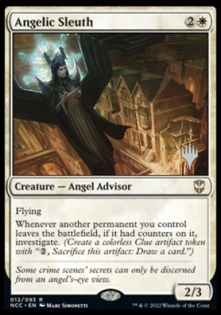 Angelic Sleuth (Promo Pack) [Streets of New Capenna Commander Promos] MTG Single Magic: The Gathering    | Red Claw Gaming