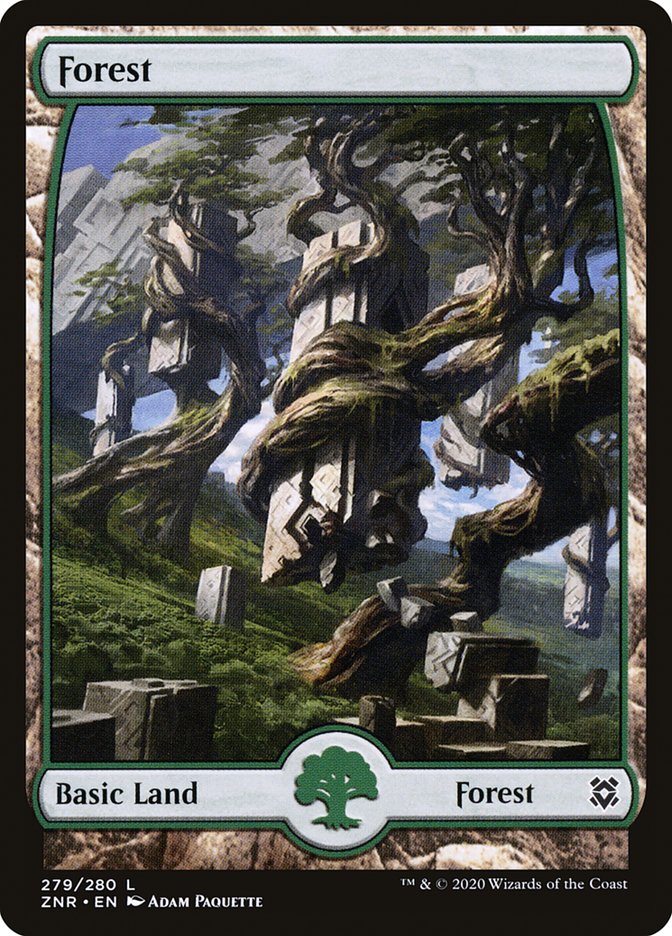 Forest (279) [Zendikar Rising] MTG Single Magic: The Gathering    | Red Claw Gaming