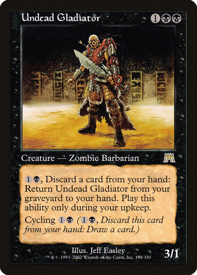 Undead Gladiator [Onslaught] MTG Single Magic: The Gathering    | Red Claw Gaming