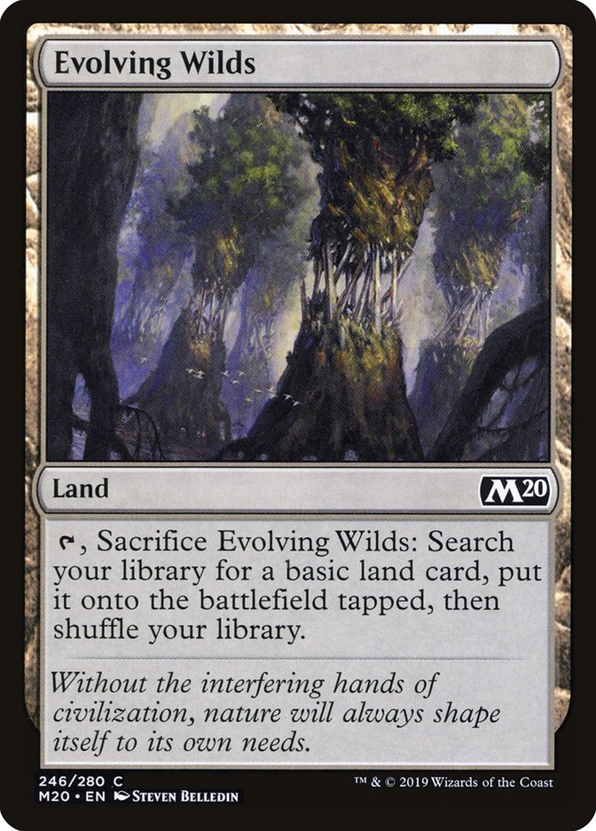 Evolving Wilds [Core Set 2020] MTG Single Magic: The Gathering    | Red Claw Gaming