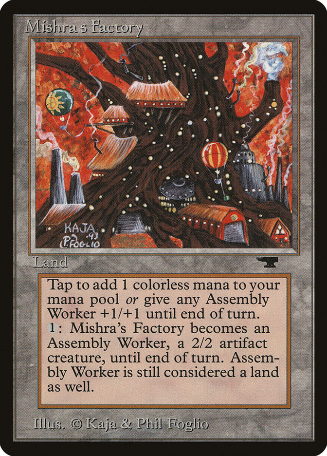 Mishra's Factory (Orange Background) [Antiquities] MTG Single Magic: The Gathering    | Red Claw Gaming