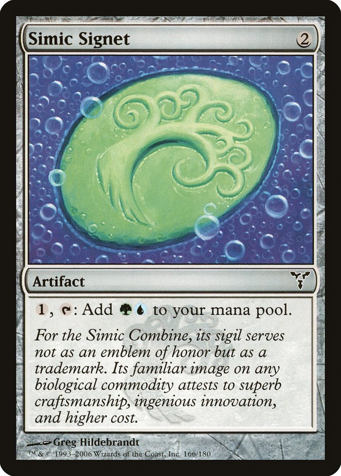 Simic Signet [Dissension] MTG Single Magic: The Gathering    | Red Claw Gaming