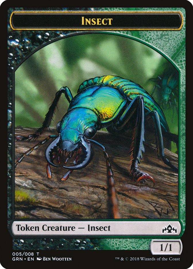 Insect Token [Guilds of Ravnica Tokens] MTG Single Magic: The Gathering    | Red Claw Gaming