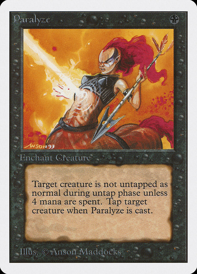 Paralyze [Unlimited Edition] MTG Single Magic: The Gathering    | Red Claw Gaming