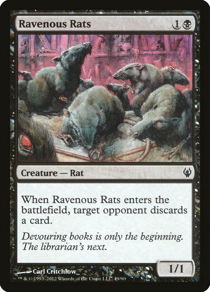 Ravenous Rats [Duel Decks: Izzet vs. Golgari] MTG Single Magic: The Gathering    | Red Claw Gaming