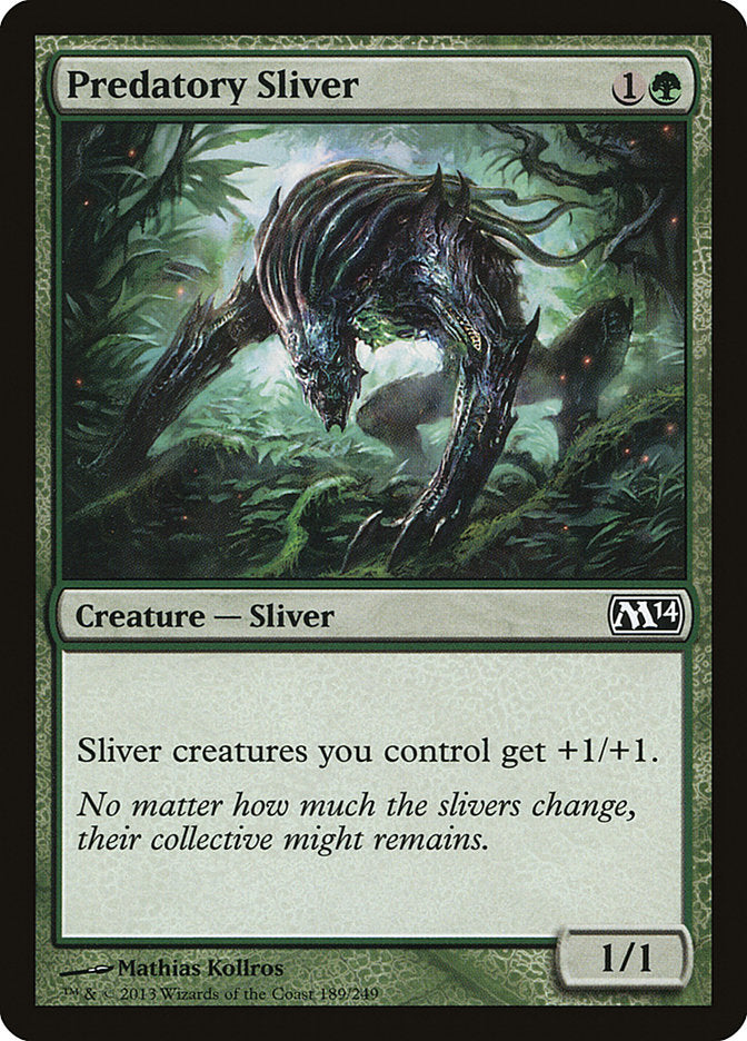 Predatory Sliver [Magic 2014] MTG Single Magic: The Gathering    | Red Claw Gaming