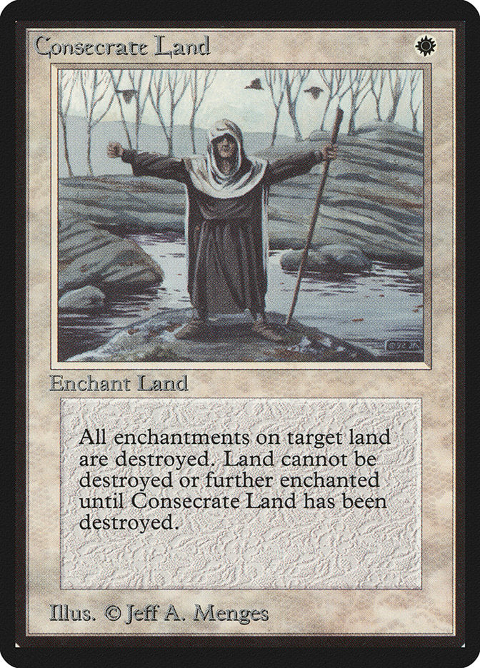 Consecrate Land [Beta Edition] MTG Single Magic: The Gathering    | Red Claw Gaming