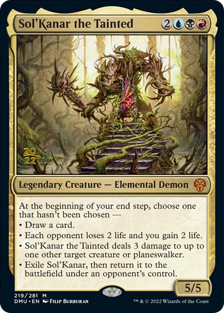 Sol'Kanar the Tainted [Dominaria United Prerelease Promos] MTG Single Magic: The Gathering    | Red Claw Gaming